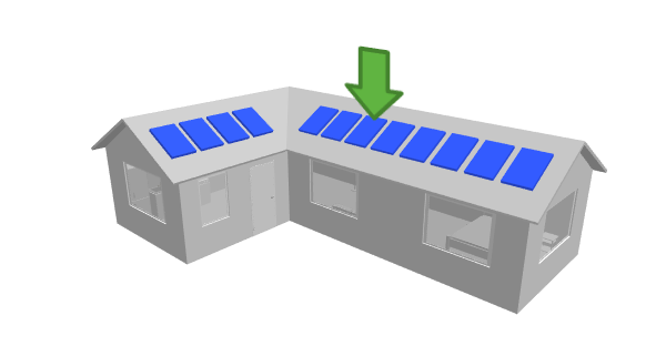 L-shaped house with one Gateway